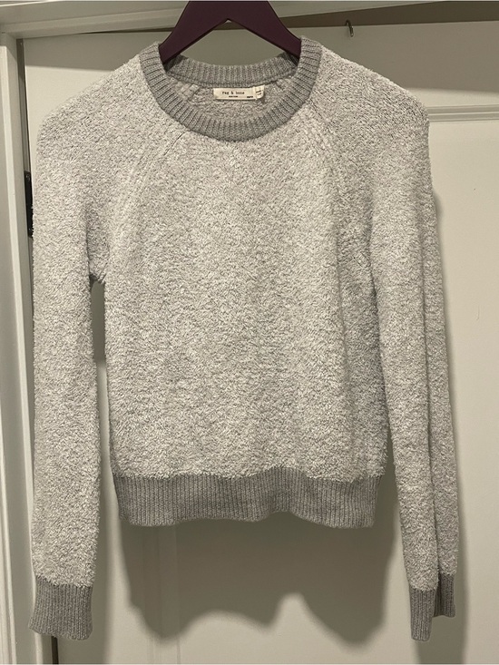 rag & bone Sweaters - Rag & Bone Valerie Merino Wool Sweater Pullover Chenille Women's Size XS Gray